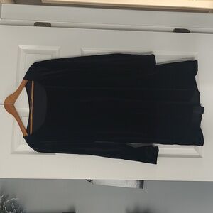 Plus Size Venus & Mars Black Velvet Mini Dress